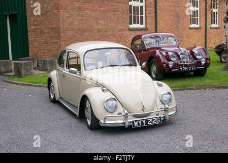 1969 VW 1200 Käfer bei Bicester Heritage Centre. Oxfordshire, England Stockfoto