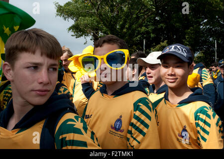 Cardiff, Wales, UK. 23. September 2015. Australien gegen Fuji in Cardiff Millenium Stadium während der WM. Bildnachweis: roger tiley/Alamy Live-Nachrichten Stockfoto