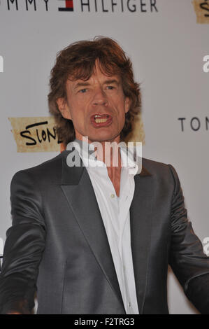 CANNES, Frankreich - 19. Mai 2010: Mick Jagger bei Photocall für seinen neuen Film "Stones in Exile" auf dem 63. Festival de Cannes. Stockfoto