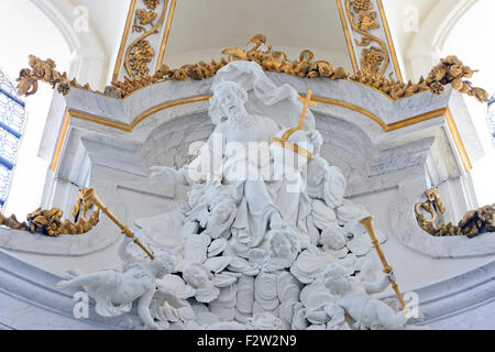 Detail des Hauptaltars an der St. Peter und St. Paul-Kirche in Mechelen, Belgien Stockfoto