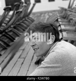 Deutscher Wis und Synchronsprecher Thomas Piper, Deutschland 1960er Jahre. Deutsche Schauspieler Synchronisation und Schauspieler Thomas Piper, Deutschland der 1960er Jahre. Stockfoto