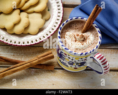 Mexikanische heiße Schokolade Stockfoto