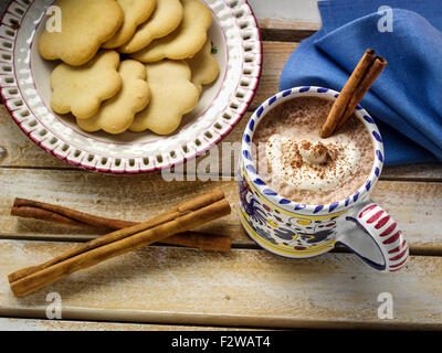Mexikanische heiße Schokolade Stockfoto