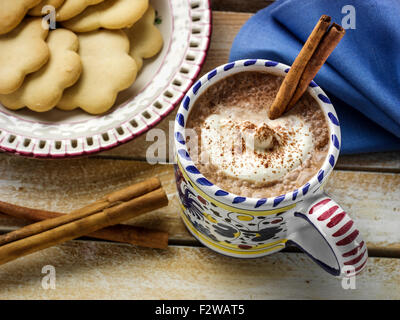 Mexikanische heiße Schokolade Stockfoto