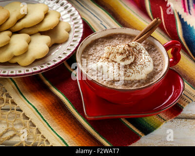 Mexikanische heiße Schokolade Stockfoto