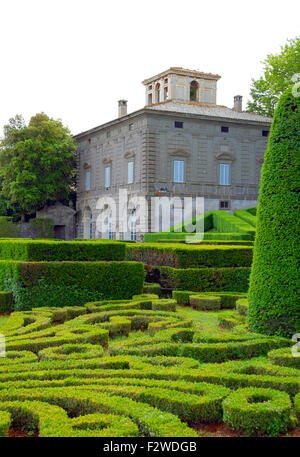 Garten der Villa Lante in Bagnaia, Italien Stockfoto