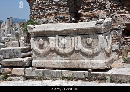 Ephesus ist die am besten erhaltene Klassikstadt der östlichen Mittelmeer-Region in der Türkei Stockfoto