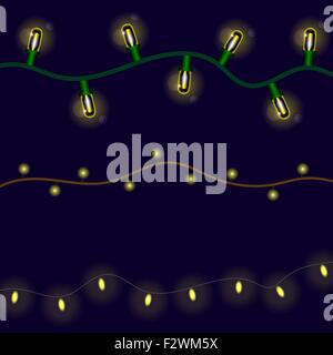 Satz von hellen Girlanden Stock Vektor