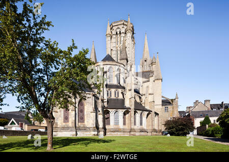 Coutances Cathedral (Cathedrale Notre-Dame de Coutances), Coutances, Normandie, Frankreich Stockfoto