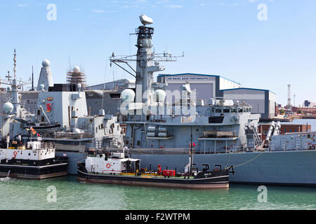 HMS Iron Duke (F234) Art 23 Fregatten in Portsmouth Naval Base. Hampshire UK Stockfoto