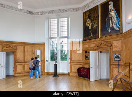 Die 17thC Oktagonalraum, entworfen von Sir Christopher Wren, in das Royal Observatory (Flamsteed House), Greenwich, London, England Stockfoto