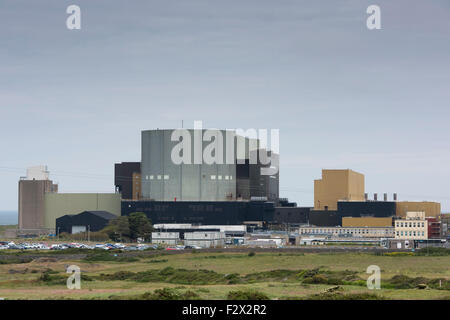 Einen Überblick über die stillgelegten Magnox Trawsfynydd Kernkraftwerk in Gwynedd, Wales. Stockfoto