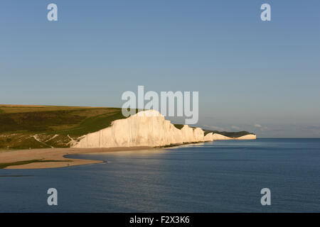 Die sieben Schwestern auf der Küste von Sussex im Süden Englands, UK Stockfoto