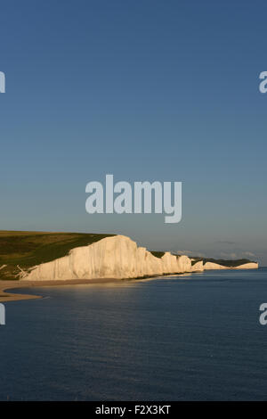 Die sieben Schwestern auf der Küste von Sussex im Süden Englands, UK Stockfoto