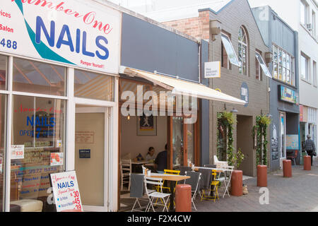 Nagelbar und Café im Markt Lane, Manly, New south wales, Australien Stockfoto