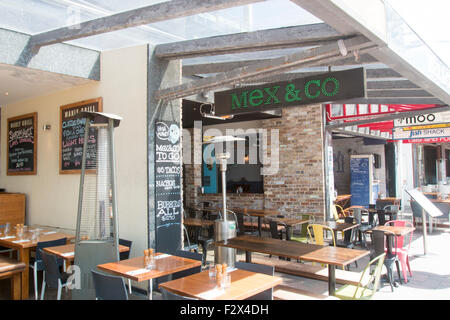 Restaurants am Meer und Tabellen in Manly, New South Wales, Australien Stockfoto