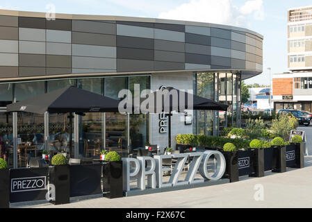 Prezzo italienisches Restaurant, James Ashworth Square, Corby, Northamptonshire, England, Vereinigtes Königreich Stockfoto