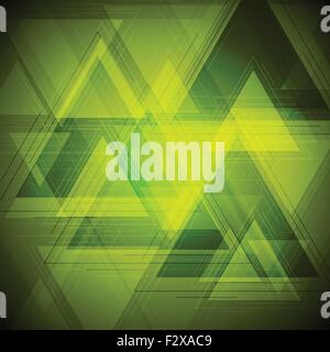 Hell-Tech Dreiecke Hintergrund. Vektor-design Stock Vektor