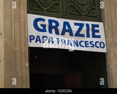 Turin, Italien. 21. Juni 2015. Papst-Papa-Francesco Besuch in Turin, Italien, Juli 2015 © Ron Levy/ZUMA Draht/Alamy Live News Stockfoto