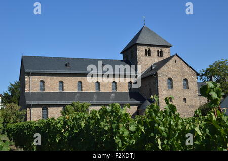 Basilika Sankt Aegidius in Oestrich-Winkel, Deutschland Stockfoto