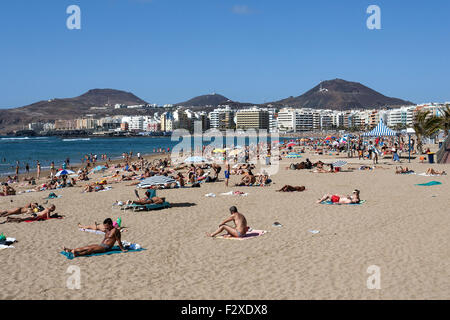 Las Canteras, Las Palmas, Gran Canaria, Kanarische Inseln, Spanien Stockfoto