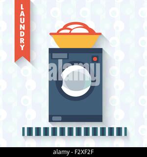 Waschmaschine. Stock Vektor