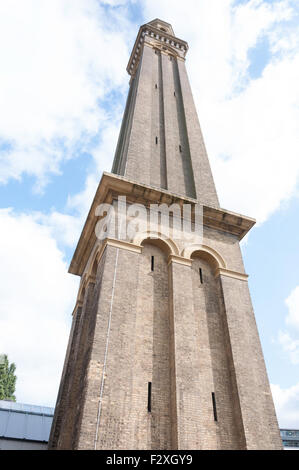 Standrohr Tower, London Museum von Wasser und Dampf, Grüner Drache Lane, Brentford, Greater London, England, Vereinigtes Königreich Stockfoto