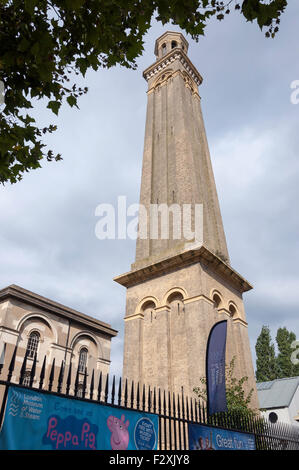 Standrohr Tower, London Museum für Wasser und Dampf, Kew Bridge Road, Brentford, größere London, England, Vereinigtes Königreich Stockfoto