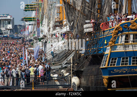 Historisches Schiff Gotheborg auf der Sail Amsterdam 2015 Stockfoto