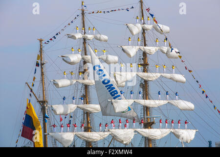 ARC Gloria bei der 5 jährliche Sail 2015 in Amsterdam. Stockfoto