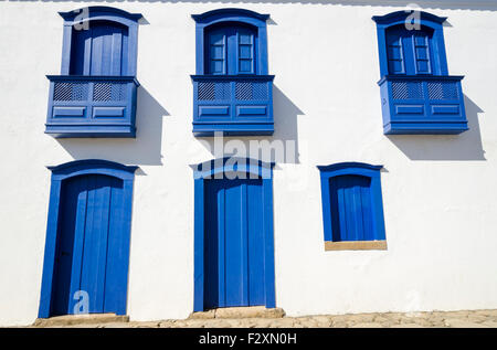 geschmückten Häuser in Paraty in Brasilien Stockfoto