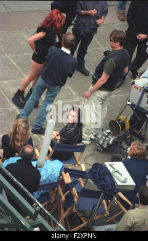 Candid shots Spice World Film Set Albert Hall Victoria Beckham Ach Posh und co Dreharbeiten London 16.07.97 (Credit Bild © Jack Ludlam) Stockfoto