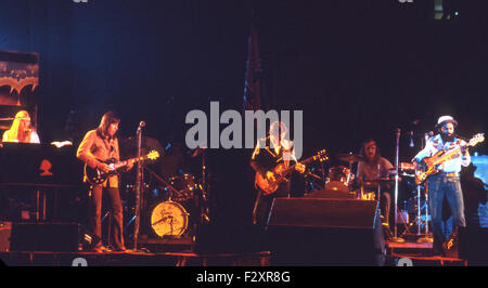 ALLMAN BROTHERS uns Rock-Gruppe im Jahre 1974 Stockfoto