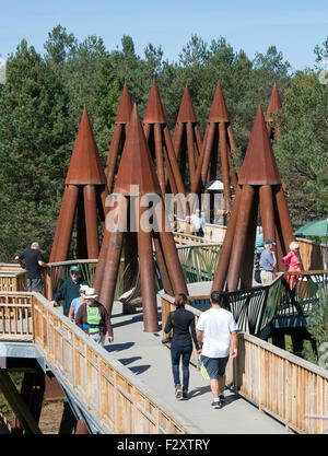 Wild Walk Attraktion in The Wild Center Tupper Lake New York USA uns Amerika Adirondack State Park Stockfoto