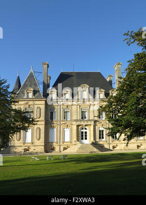 Äußere des Schlosses Rousseau de Sipian in Bordeaux Stockfoto