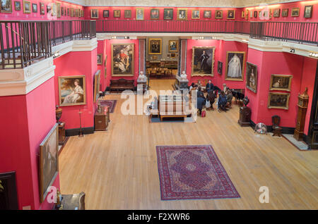 Innere des Fitzwilliam Museum, die Universität Cambridge (England)-Museum für Kunst und Antiquitäten. Stockfoto