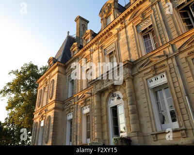 Äußere des Schlosses Rousseau de Sipian in Bordeaux Stockfoto