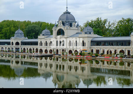 Budapest-Altbau am See Városliget Stockfoto