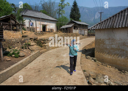 traditionelle Hill Tribe Hmong Dorf in Vietnam Stockfoto