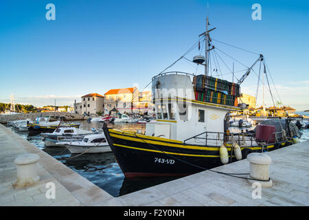 Tribunj, kleinen Fischerort an der Adria, Kroatien Stockfoto