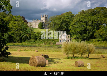 Crom Castle - der angestammten Heimat zu Herr Erne und Crichton Familie, County Fermanagh, Nordirland, Großbritannien Stockfoto