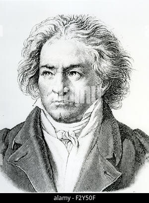 LUDWIG VAN BEETHOVEN (1770-1827), deutscher Komponist Stockfoto