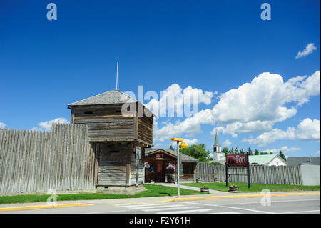 Fort Macleod, Alberta Stockfoto