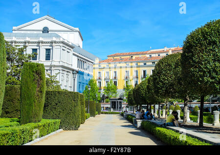 Plaza de Oriente in Madrid, Spanien Stockfoto