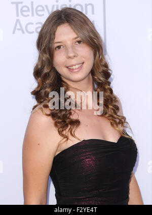 67. LA Bereich Emmy Awards an des Skirball Cultural Centers Guerin Pavilion in Herscher Hall - Ankünfte mit: Miranda Rae Where: Los Angeles, California, Vereinigte Staaten von Amerika bei: 25. Juli 2015 Stockfoto