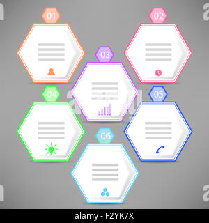 Moderne Infografiken Banner Stockfoto