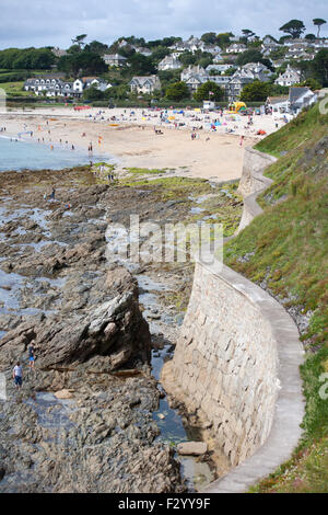 Gyllyngvase Strand in Falmouth Stockfoto