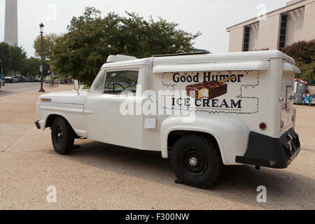 Antike guten Humor Eiswagen - USA Stockfoto