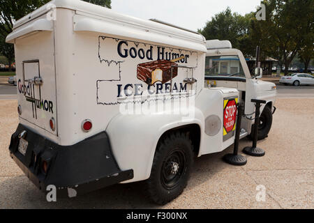 Antike guten Humor Eiswagen - USA Stockfoto