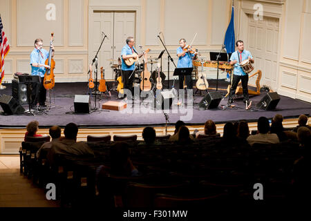 Mexikanische Musiker auf der Bühne - USA Stockfoto